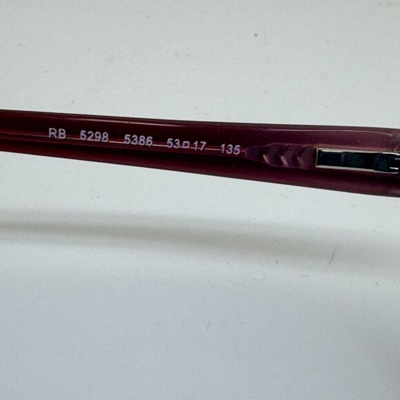 Ray-Ban RB5298 5386 Eyeglasses Frames Womens Red Full Rim 53-17-135 H14734 - Picture 5 of 7